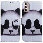 For Motorola Moto G Stylus 4G 2022 Coloured Drawing Leather Phone Case(Panda)