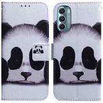 For Motorola Moto G Stylus 5G 2022 Coloured Drawing Leather Phone Case(Panda)