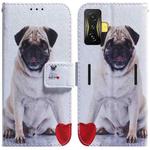 For Xiaomi Poco F4 GT / Redmi K50 Gaming Coloured Drawing Leather Phone Case(Pug)