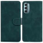 For Motorola Moto G Stylus 5G 2022 Skin Feel Pure Color Flip Leather Phone Case(Green)