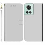 For OnePlus 10R / Ace Imitated Mirror Surface Leather Phone Case(Silver)