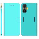 For Xiaomi Poco F4 GT / Redmi K50 Gaming Imitated Mirror Surface Leather Phone Case(Mint Green)