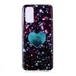 For Galaxy S20 Coloured Drawing Pattern IMD Workmanship Soft TPU Protective Case(Green Love)