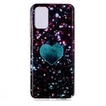 For Galaxy S20 Ultra Coloured Drawing Pattern IMD Workmanship Soft TPU Protective Case(Green Love)