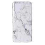 For Galaxy A71 Coloured Drawing Pattern IMD Workmanship Soft TPU Protective Case(White)