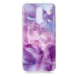 For LG K30 (2019) Coloured Drawing Pattern IMD Workmanship Soft TPU Protective Case(Purple Star)