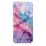 For LG Stylo 5 Coloured Drawing Pattern IMD Workmanship Soft TPU Protective Case(Pink Sky)