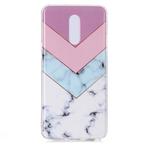 For LG Stylo 5 Coloured Drawing Pattern IMD Workmanship Soft TPU Protective Case(Tricolor)