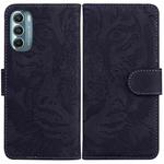 For Motorola Moto G Stylus 5G 2022 Tiger Embossing Pattern Horizontal Flip Leather Phone Case(Black)