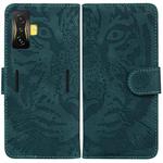 For Xiaomi Poco F4 GT / Redmi K50 Gaming Tiger Embossing Pattern Horizontal Flip Leather Phone Case(Green)