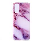 For Galaxy S20 Marble Pattern Soft TPU Protective Case(Purple)