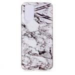 For Galaxy S20 Ultra Marble Pattern Soft TPU Protective Case(White)