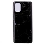 For Galaxy A71 Marble Pattern Soft TPU Protective Case(Black)