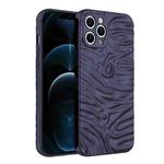 Wave Electroplating TPU Phone Case For iPhone 12 Pro Max(Matte Black)