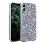 Wave Electroplating TPU Phone Case For iPhone 11(Glossy Silver)