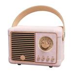 HM11 PLUS Portable HIFI Mini Retro Wireless Bluetooth Speaker(Pink)