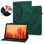 For Samsung Galaxy Tab S5e T720/T725 Big Butterfly Embossed Leather Tablet Case(Green)