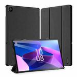 For Lenovo Tab M10 Plus 10.6 3rd Gen DUX DUCIS Domo Series Cloth Texture Magnetic Leather Tablet Case(Black)