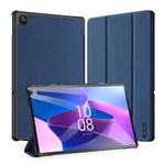 For Lenovo Tab M10 Plus 10.6 3rd Gen DUX DUCIS Domo Series Cloth Texture Magnetic Leather Tablet Case(Blue)