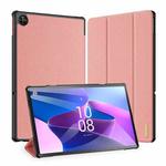 For Lenovo Tab M10 Plus 10.6 3rd Gen DUX DUCIS Domo Series Cloth Texture Magnetic Leather Tablet Case(Pink)