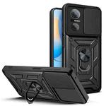 For Huawei nova 9 SE Sliding Camera Cover TPU + PC Phone Case(Black)