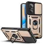 For Huawei nova 9 SE Sliding Camera Cover TPU + PC Phone Case(Gold)