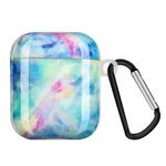 Painted Plastic Wireless Earphone Protective Case For AirPods 1 / 2(Starry Sky Marble)
