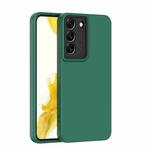 For Samsung Galaxy S22 5G Lens Protection Skin Feel TPU Phone Case(Dark Green)