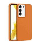 For Samsung Galaxy S22+ 5G Lens Protection Skin Feel TPU Phone Case(Brown)