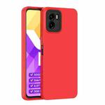 For vivo Y15s Lens Protection Skin Feel TPU Phone Case(Red)
