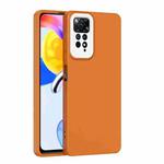 For Xiaomi Redmi Note 11 Pro 4G / 5G Lens Protection Skin Feel TPU Phone Case(Brown)