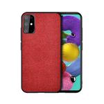 For Galaxy S20+ Shockproof Cloth Texture PC + TPU Protective Case(Red)