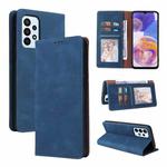 For Samsung Galaxy A23 Simple Suction Closure Leather Phone Case(Blue)