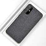 For Galaxy S20 Shockproof Cloth Texture PC + TPU Protective Case(Silver Ash)