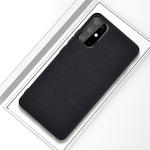 For Galaxy S20 Shockproof Cloth Texture PC + TPU Protective Case(Black)