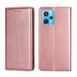 For OPPO Realme 9 Pro+ Pure Color Magnetic Leather Phone Case(Rose Gold)