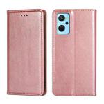 For OPPO Realme&#160;9i/A36&#160;4G/A96&#160;4G/K10&#160;4G/A76&#160;4G Pure Color Magnetic Leather Phone Case(Rose Gold)