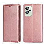 For OPPO Realme GT2 Pro Pure Color Magnetic Leather Phone Case(Rose Gold)