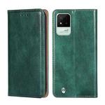 For OPPO Realme Narzo 50i Pure Color Magnetic Leather Phone Case(Green)