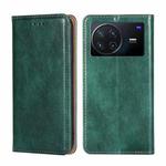 For vivo X Note 5G Pure Color Magnetic Leather Phone Case(Green)
