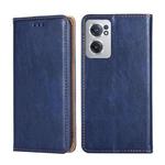 For OnePlus Nord CE 2 5G Pure Color Magnetic Leather Phone Case(Blue)