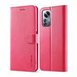 For Xiaomi 12 Lite LC.IMEEKE Calf Texture Leather Phone Case(Red)