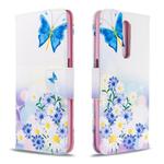 For Xiaomi Redmi K30 Colored Drawing Pattern Horizontal Flip Leather Case with Holder & Card Slots & Wallet(Pansy)