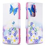 For Huawei P40 Pro Colored Drawing Pattern Horizontal Flip Leather Case with Holder & Card Slots & Wallet(Pansy)