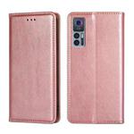 For TCL 30 5G / 30+ 5G Pure Color Magnetic Leather Phone Case(Rose Gold)