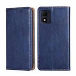 For Alcatel 1B 2022 Pure Color Magnetic Leather Phone Case(Blue)