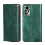 For Infinix Hot 11s X6812 Pure Color Magnetic Leather Phone Case(Green)
