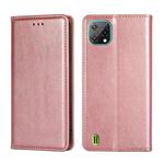 For Blackview A55 Pure Color Magnetic Leather Phone Case(Rose Gold)