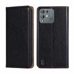 For Blackview A55 Pro Pure Color Magnetic Leather Phone Case(Black)