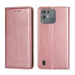 For Blackview A55 Pro Pure Color Magnetic Leather Phone Case(Rose Gold)